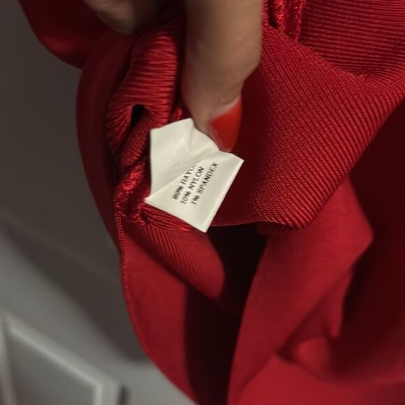 Low Back Mesh - Body Con Red Dress - Like New - Size Small - Picture 5 of 6